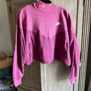 Cropped Nike Maroon Sweatshirt